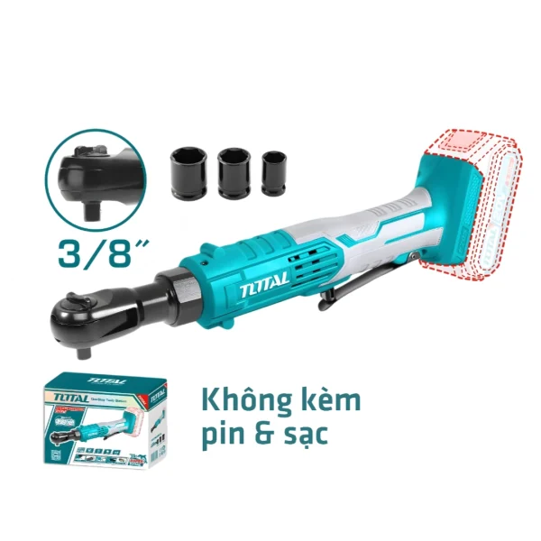 Máy siết bu lông góc dùng Pin Lithium Total TDRLI2060151 (20V, Chưa Pin & sạc)