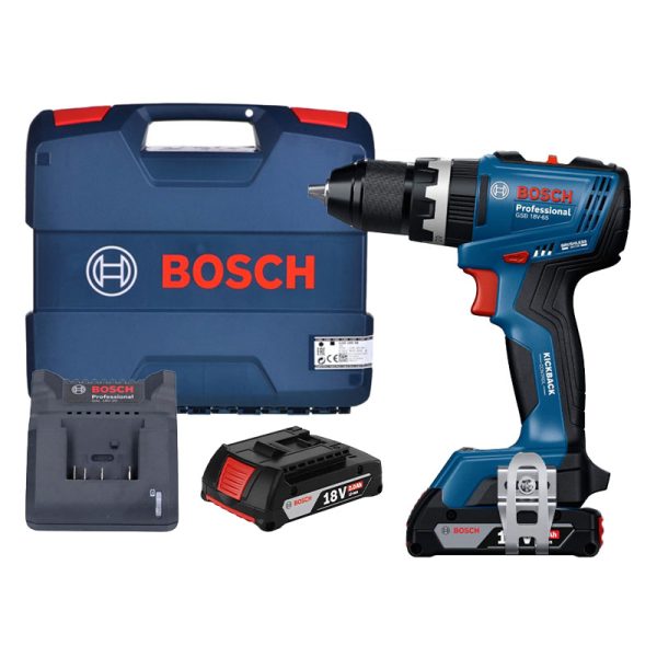 Máy khoan động lực Bosch GSB 18V-65 (18V, 2 Pin 2AH)