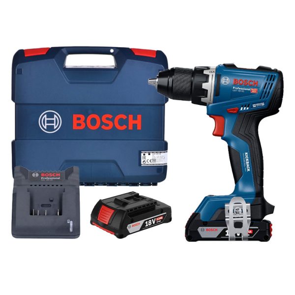 Máy khoan vặn vít dùng Pin Bosch GSR 18V-65 (18V, 2 Pin 2AH)