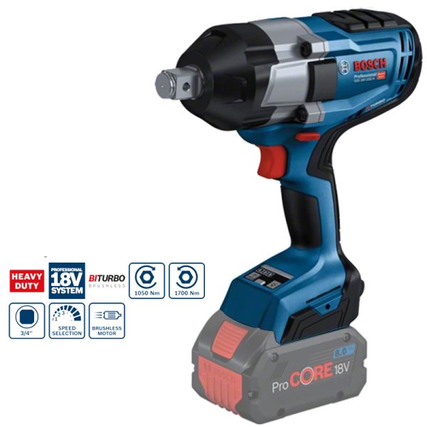 Máy vặn buloong bằng Pin 18V Bosch GDS 18V-1050H (Chưa Pin & Sạc)