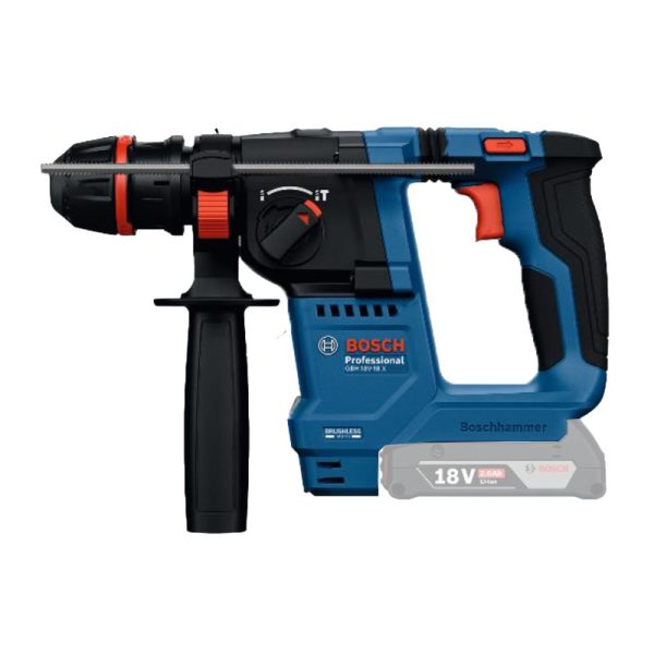 Thân máy khoan động lực bằng Pin Bosch GBH 18V-18 X (Chưa Pin & Sạc)
