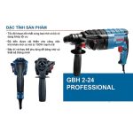 Máy khoan búa Bosch GBH2-24DRE (790W, 24mm, SDS Plus, Kèm phụ kiện) - Ảnh 2