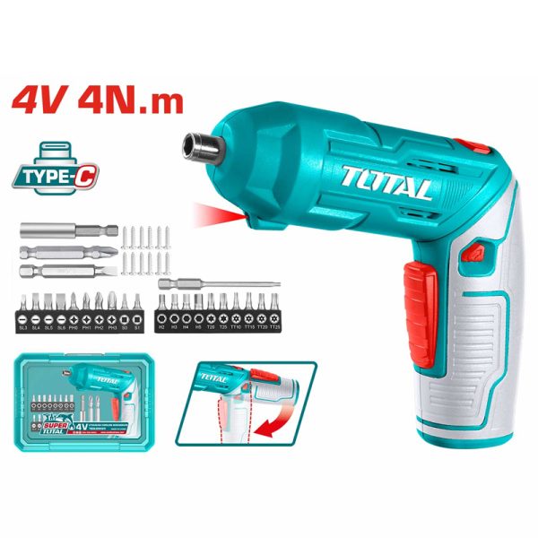 Máy bắt vít mini dùng pin Total TSDLI04425 (4V)