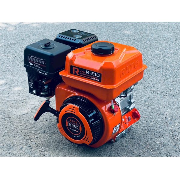 Động cơ nổ chạy xăng RATO R-210 (7.5HP, Tua nhanh - Cốt thẳng)