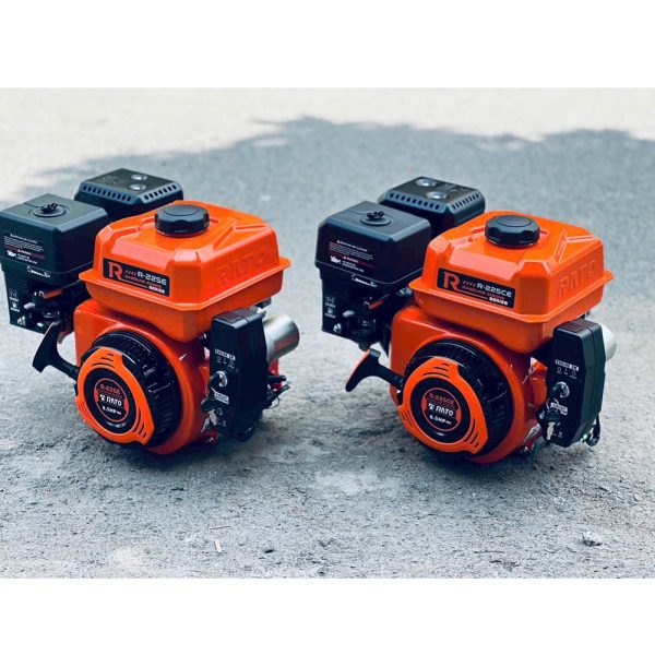 Động cơ nổ chạy xăng RATO R-225E (8.5HP, Tua nhanh - Cốt thẳng, Có đề)